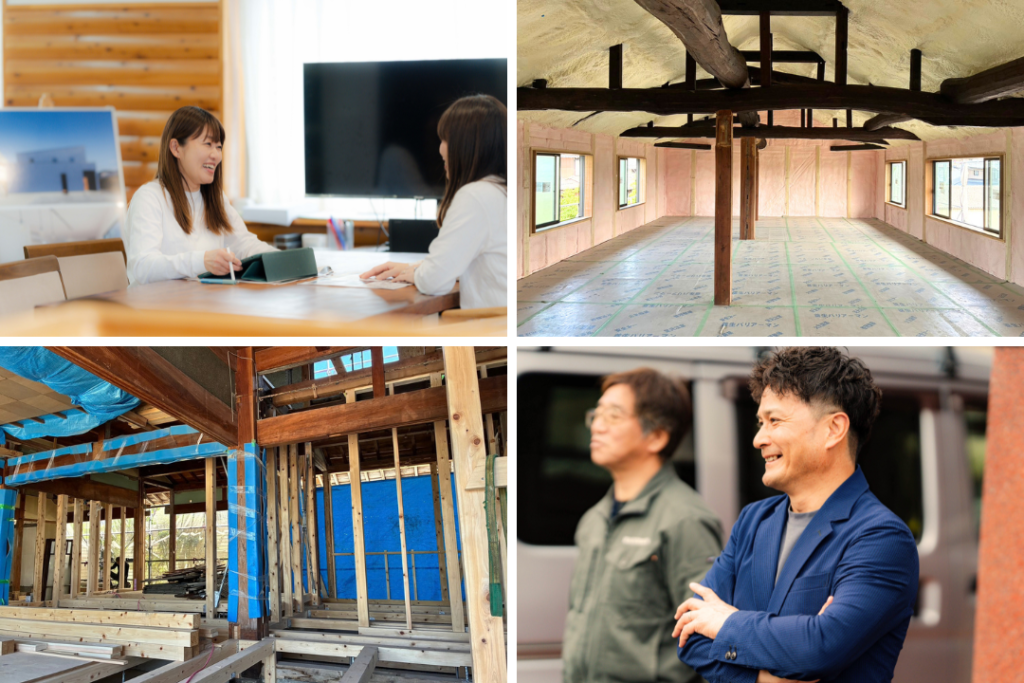 相談会の会場は現場でも事務所でもOK。スタッフが親身になって対応します。